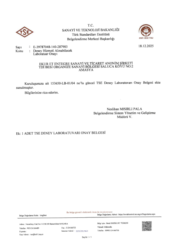 ISO 17025 Sertifikası 2026